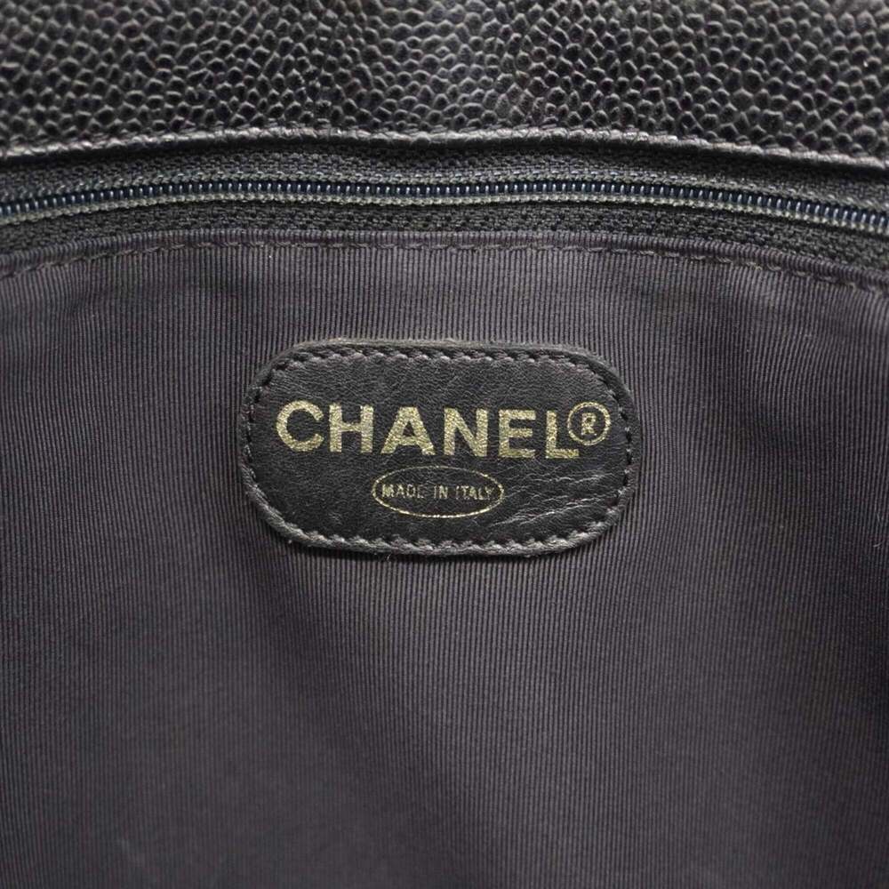 CHANEL Black Caviar Leather Tote Bag - Picture 5 of 12